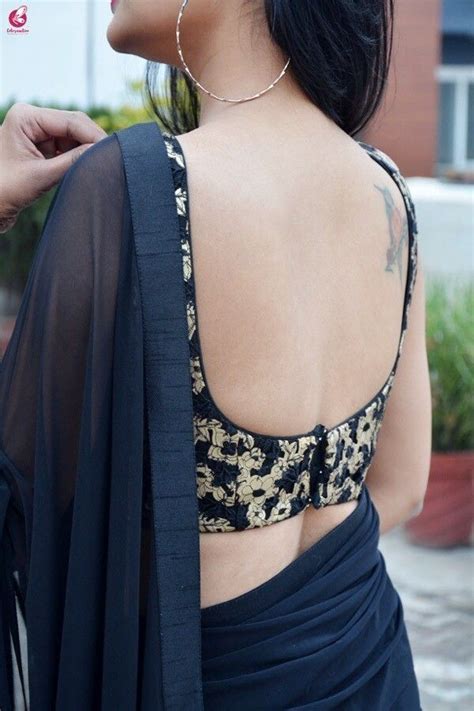 Pin By Seema Yadav On Backless Blouse Designs Sleeveless Blouse