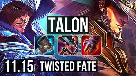 Talon Vs Twisted Fate Mid 1106 Legendary 500 Games Kr