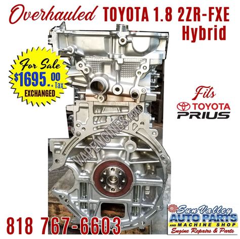 Overhauled Toyota Prius 1.8 2ZR-FXE Engine Sale