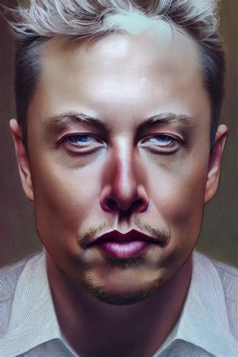 Photorealistic Portrait Photograph Of Elon Musk Upper Stable