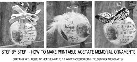 Fields Of Heather Making Printable Acetate Christmas Ornaments Cricut