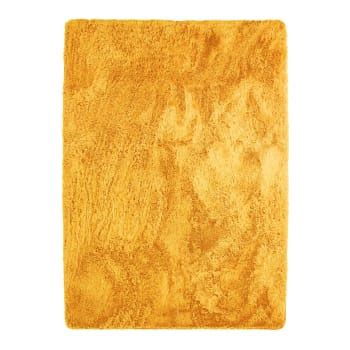 Alfombra De Pelo Largo Extrasuave Amarillo 70x140 PISA Maisons Du Monde