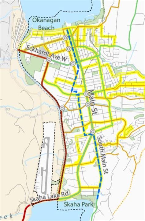 Street Map Of Penticton Bc - Middle East Map