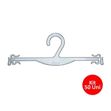 Kit Cabide Lingerie Acrílico Transparente Loja Atacado