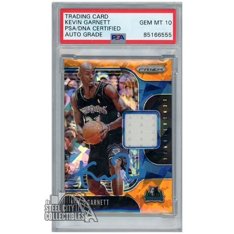 Kevin Garnett Panini Prizm Sensational Swatches Orange Ice