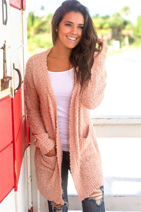 Blush Knit Cardigan In 2021 Trendy Cardigans Cute Cardigans