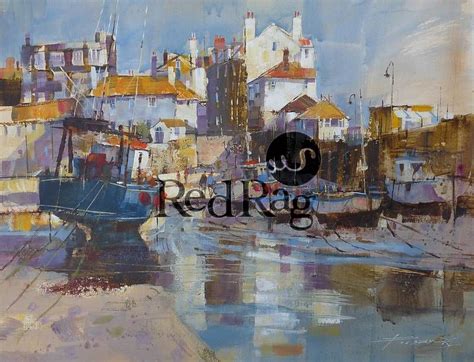 St Ives Harbour By British Contemporary Artist Chris Forsey Modern