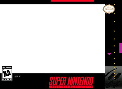 SNES Boxart Template by TrackmasterFan341 on DeviantArt