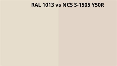 Ral 1013 Vs Ncs S 1505 Y50r Ral Colour Chart Uk