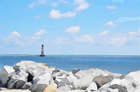 Morris Island Lighthouse Photograph By Dave Sandt Fine Art America