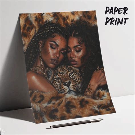 Black LGBTQ Wall Art Pride Lesbian Decor Print Gay African American Female Poster Etsy