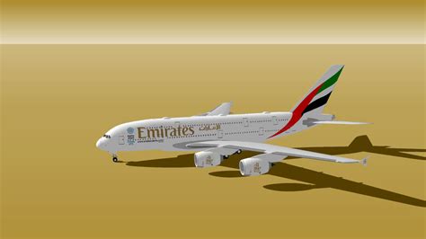 Emirates Airbus A380 841 A6 Eoi 3d Warehouse