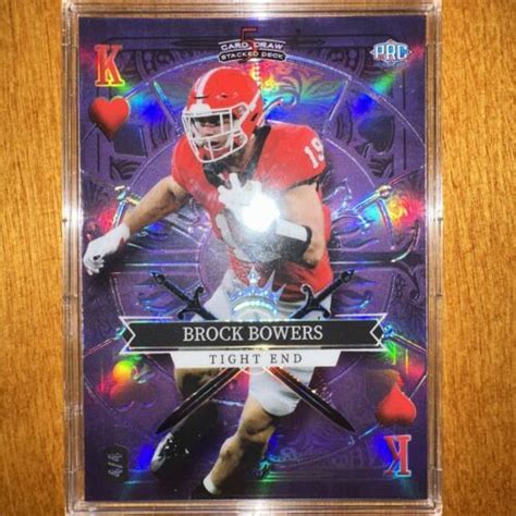 Brock Bowers Wild Card Card Draw Stacked Deck Purple King Of