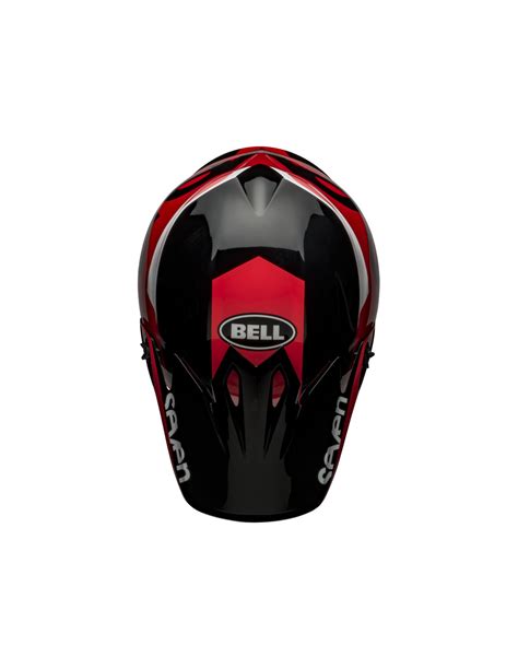 Visière BELL MX 9 Seven Rouge Noir