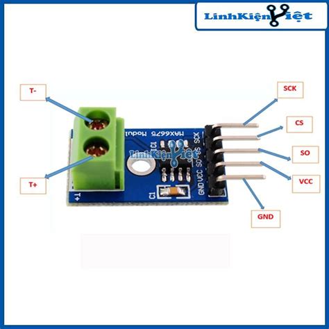 MODULE CẢM BIẾN NHIỆT ĐỘ MAX6675 SPI 5VDC - Các Module Tích Hợp