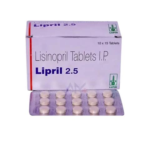 Lisinopril 2 5 Mg Tablet Packaging Size Pack Of 100 At Rs 275 Stripe