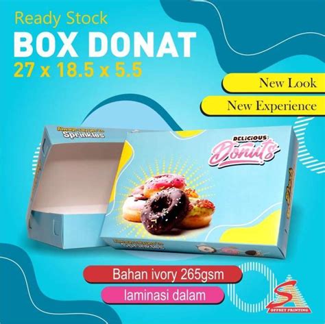 Jual Dus Donat Box Donat Dus Kue Box Kue Kemasan Makanan Di Seller