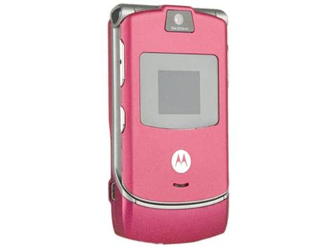 Motorola Razr Flip Phone Pink