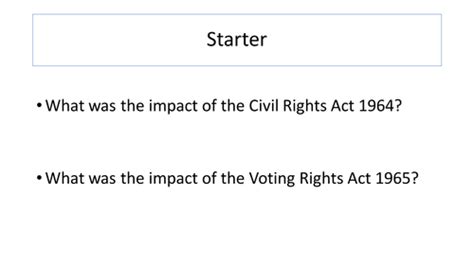 Civil Rights In The Usa 1865 1992 African Americans From 1960s To