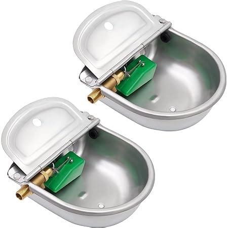 Amazon Set Automatic Water Bowl Trough Waterer Stainless