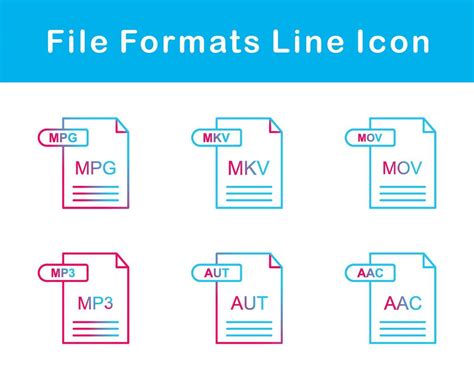 Archivo Formatos Vector Icono Conjunto 20652821 Vector En Vecteezy