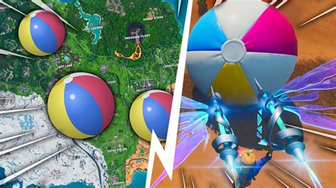 Faire Rebondir Un Ballon De Plage GÉant Dans Plusieurs Parties Sur Fortnite 14 Jours D été