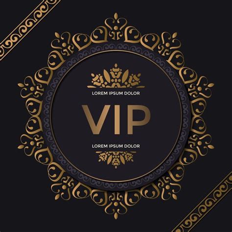 Fundo De Ornamento Vip Elegante Vetor Premium