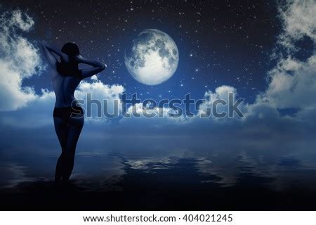 Naked Girl On Sea Beach Looking Stock Photo Royalty Free Shutterstock