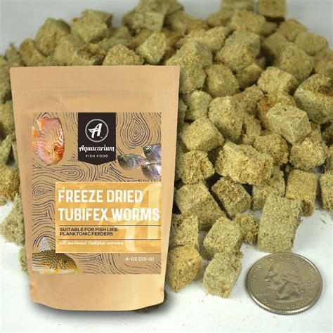 Amazon Aquacarium Tubifex Worms Freeze Dried Bulk Tropical Fish