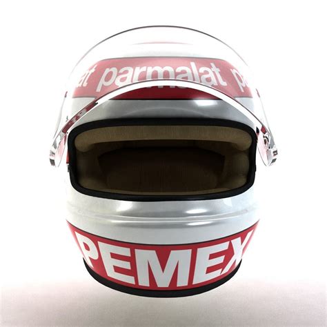 3D model Nelson Piquet Helmet 1983 VR / AR / low-poly rigged | CGTrader