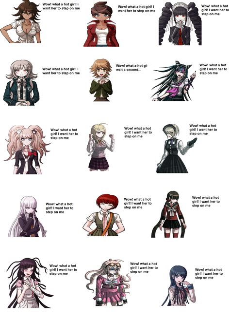 My reaction to some danganronpa girls : r/danganronpa