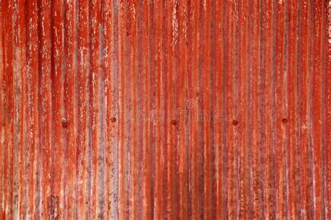 Old Rusty Red Corrugated Iron Sheet Texture Background Stock Image - Image of pattern, rough ...