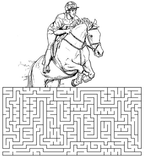 Horse Mazes Hard Activity Pack White Oak Stables