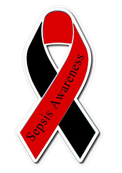 50 Sepsis Awareness Ribbon Stickers Health Advocacy And Educational