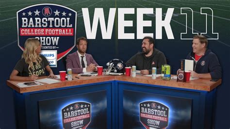 Barstool College Football Show Presented By Philips Norelco Week 11 Youtube