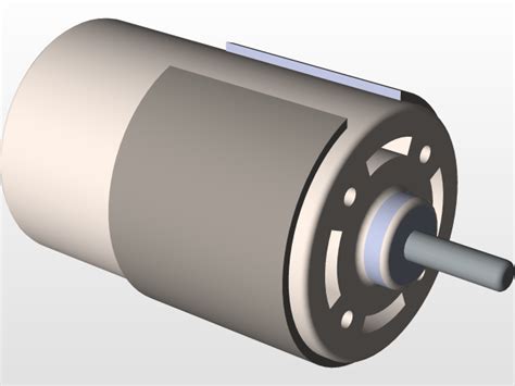 Dc Motor 3d Cad Model Library Grabcad