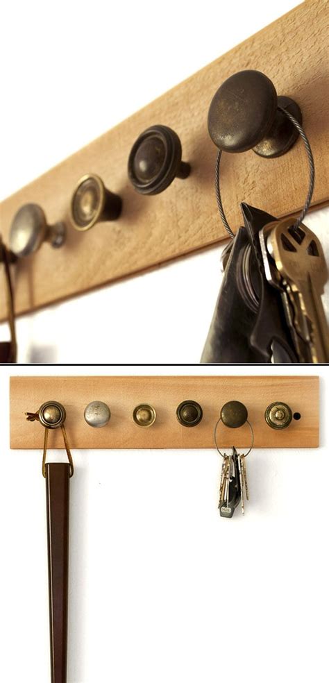 DIY idea :: Drawer Pull & Reclaimed Wood Rack Daily update on my site: myfavoritediy.net | Wood ...