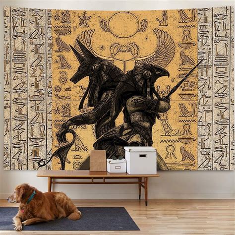 Ancient Egyptian Mural Tapestry Wall Hanging Wall Vicedeal