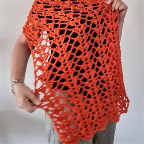 Lacy Crochet Shawl Pattern Saffron Sandra Stitches