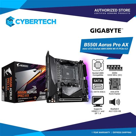 Gigabyte GA B550I AORUS PRO AX Motherboard Shopee Philippines