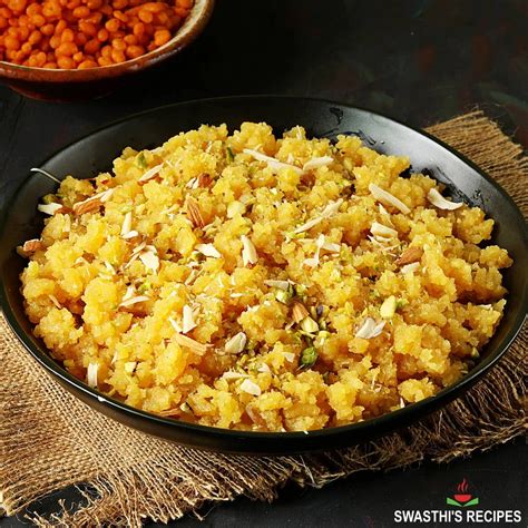 Moong Dal Halwa Recipe Swasthi S Recipes