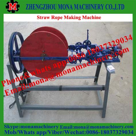 Low Investment Paddy Stalk Grass Straw Rope Making Machine With Best