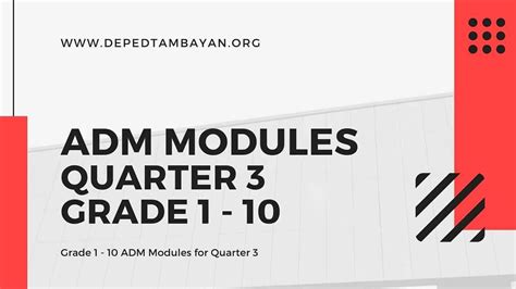 DepEd SLM Quarter Self Learning Modules K 12 Free 52 OFF