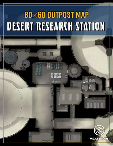 Desert Research Station Outpost Map Miska S Maps Miska S Sci Fi