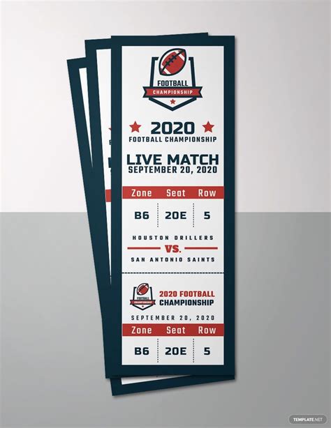 Sports Ticket Templates in PDF - FREE Download | Template.net