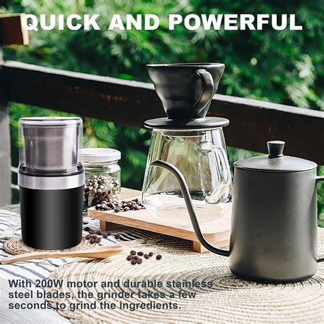 Multifunctional Electric Grinder With Detachable Blades Oz Coffee