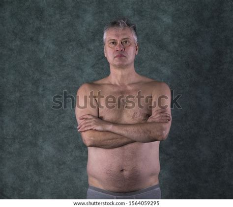 Studio Portrait Old Naked Man Stock Photo Shutterstock