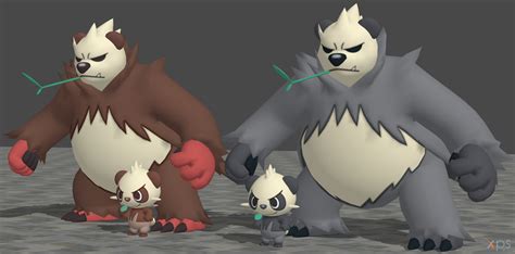 Xps Pokemon X And Y Pancham And Pangoro By Zoid On Deviantart