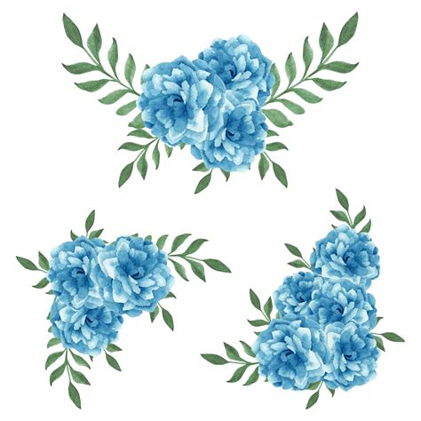 Flores Azules Vectores Iconos Gráficos Y Fondos Para Descargar Gratis