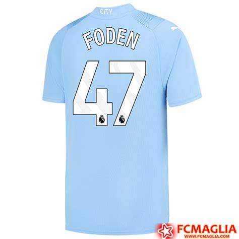 Nuova Maglie Calcio Manchester City FODEN 47 2023 2024 Prima Basso